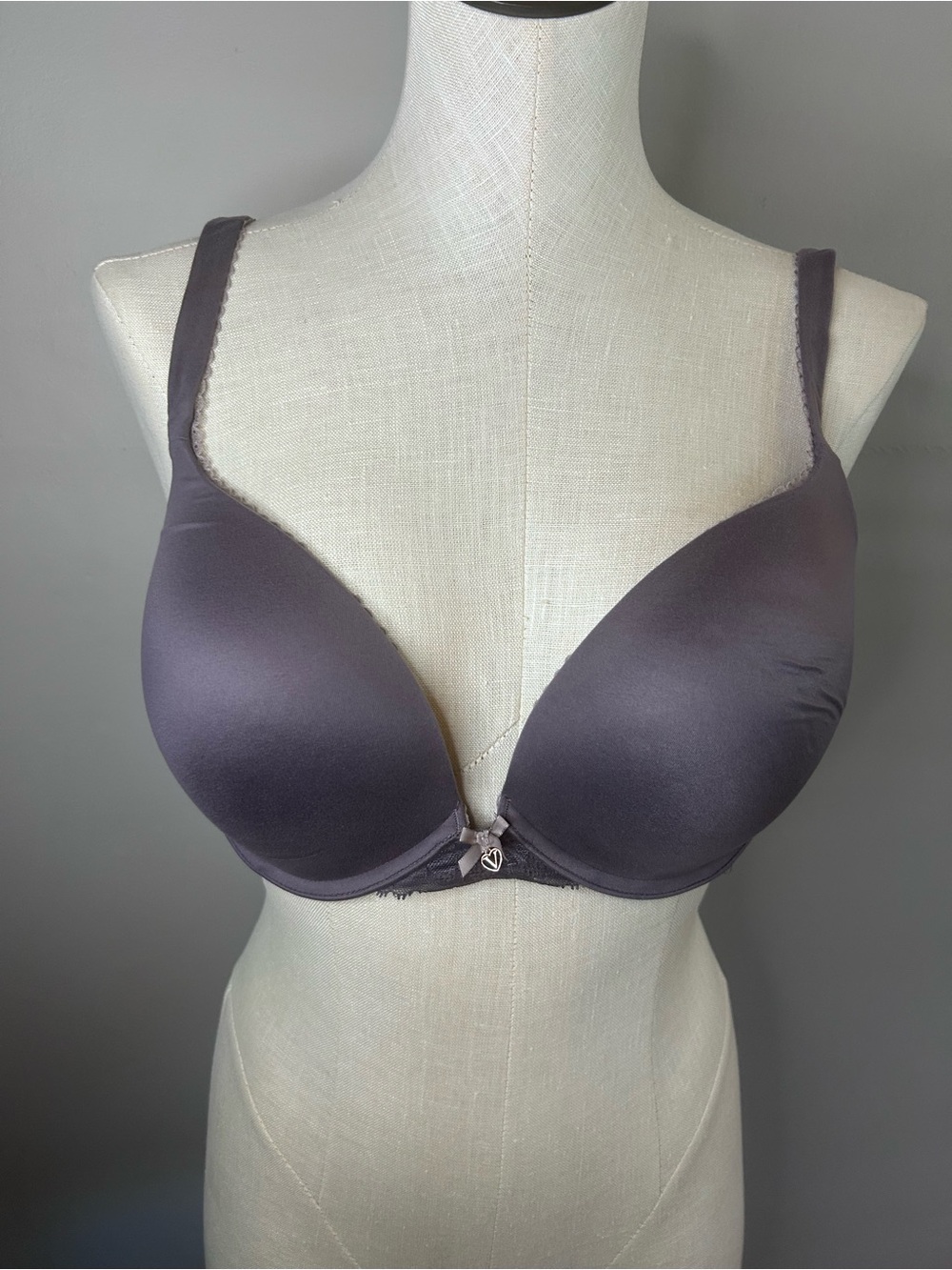 Victoria's Secret Smooth Push-Up Bra - Charcoal Purple